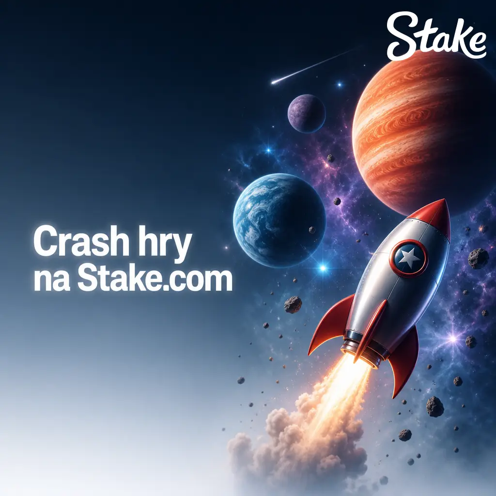 Crash hry na Stake.com s rostoucím multiplikátorem, mezi oblíbené tituly patří Crash, Plinko, Mines, Limbo, Dice a Hilo