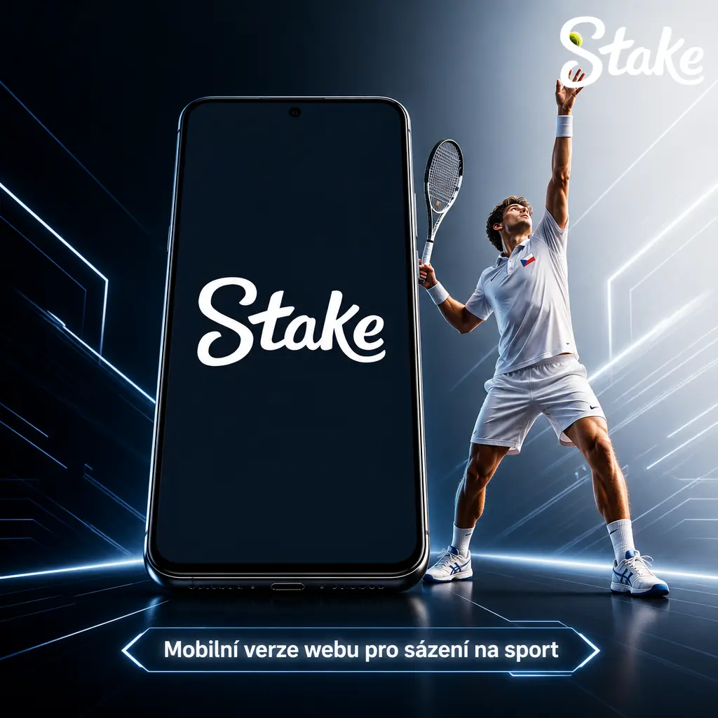 Mobilní verze webu Stake.com pro sázení na sport s přístupem ke kurzům bez nutnosti stahování aplikace