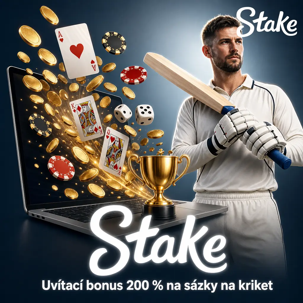 Uvítací bonus 200 % na Stake.com pro sázky na kriket – až 2 000 USD při prvním vkladu s promo kódem.