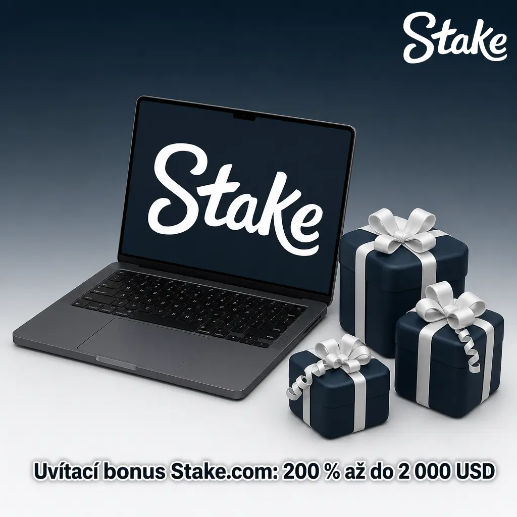 Uvítací bonus Stake.com 200 % až do 2 000 USD rozdělený do pěti vkladů po 400 USD