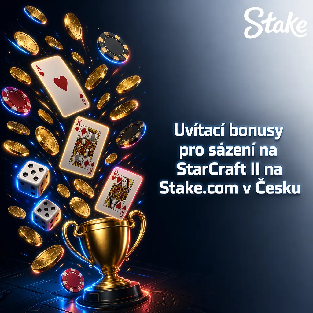 Uvítací bonus 200 % až do 2 000 USD na Stake.com pro sázení na StarCraft II a další eSporty v Česku